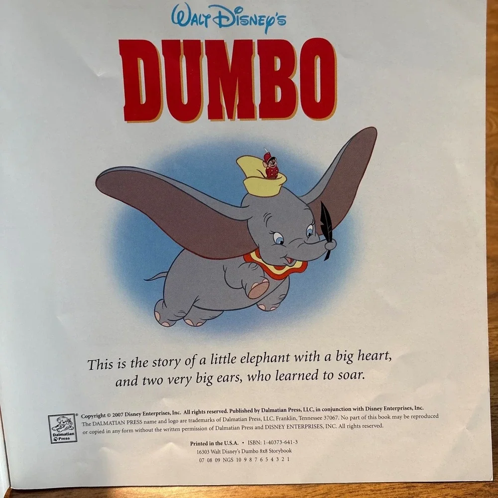 2 Disney Magical World of Reading Dumbo 101 Dalmatians Childrens Books‎ Set
